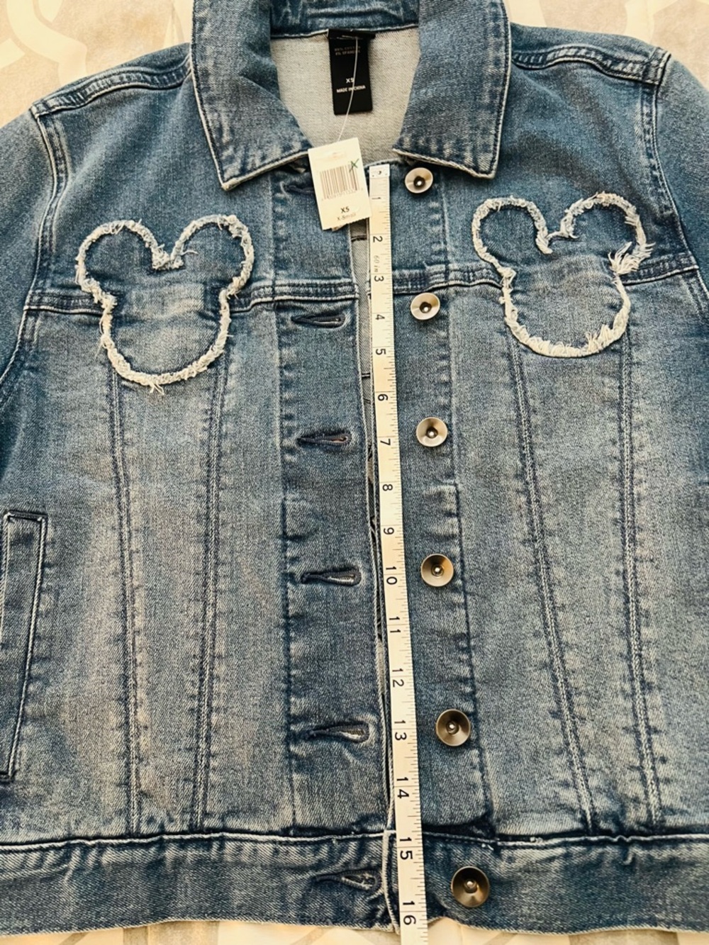 Disney Mickey Mouse Blue Denim Jacket NWT - Picture 5 of 8